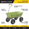 Gorilla Carts 600 Pound Capacity Heavy Duty Poly Yard Garden Steel Quick Dump Utility Wheelbarrow Wagon Trolley Cart With Straight Pull Handle, Green -Garden Promotional Store GUEST 0140a8d0 5b74 4cb1 a24f fea54c755be6