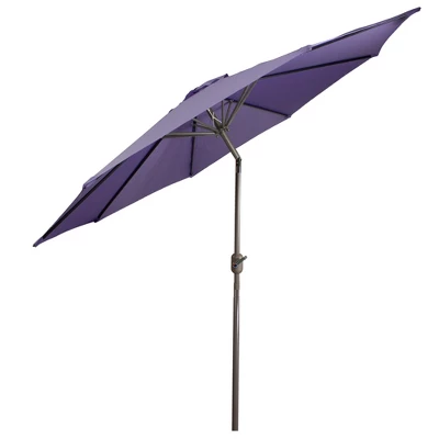 Northlight 9ft Outdoor Patio Market Umbrella With Hand Crank And Tilt - Purple 7 Northlight 9ft Outdoor Patio Market Umbrella With Hand Crank And Tilt - Purple - Image 5