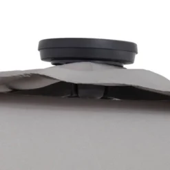 10' X 6.5' Solar LED Patio Umbrella With Tilt And Crank Lift Gray - Wellfor 16 10' X 6.5' Solar LED Patio Umbrella With Tilt And Crank Lift Gray - Wellfor -Garden Promotional Store GUEST 0316eee9 8c2d 482d 86ff c410b835749b