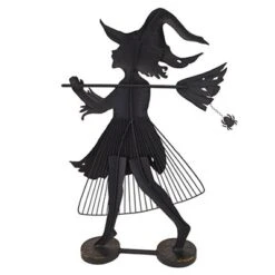 Design Toscano Bewitched Blaise Metal Silhouette Witch Statue -Garden Promotional Store GUEST 04134b45 7d54 42db ad3e 7e882aeea622