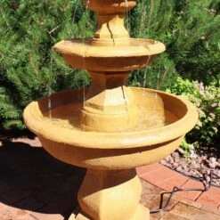 Sunnydaze Decor Sunnydaze 40"H Electric Fiberglass And Resin 3-Tier Tropical Style Outdoor Water Fountain -Garden Promotional Store GUEST 0522e2d0 cbf5 47f7 9ae9 41124d7dee0b