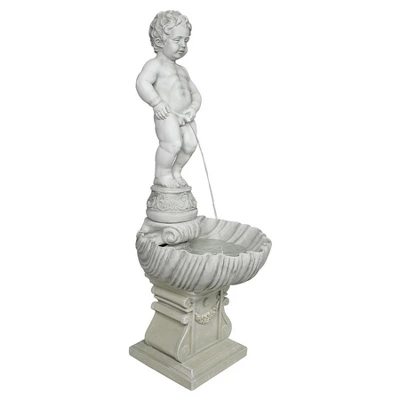 Design Toscano The Peeing Boy Of Brussels Sculptural Fountain With Plinth Base 4 Design Toscano The Peeing Boy Of Brussels Sculptural Fountain With Plinth Base - Image 3