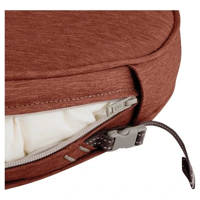 15" X 15" X 2" Montlake Fadesafe Round Patio Dining Seat Cushion Set - Heather Henna Red - Classic Accessories 5 15" X 15" X 2" Montlake Fadesafe Round Patio Dining Seat Cushion Set - Heather Henna Red - Classic Accessories - Image 3