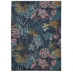 Melling Washable Outdoor Rug Navy/Gold - Linon -Garden Promotional Store GUEST 066da1b3 5277 49a1 9826 830c55557a13