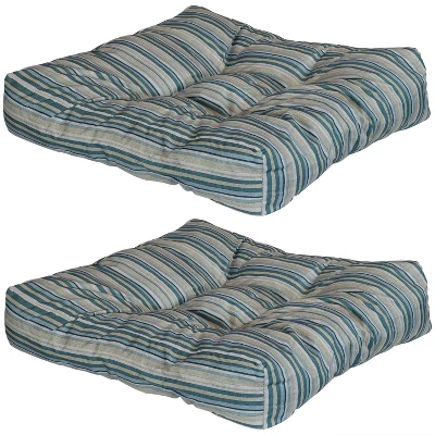 Sunnydaze Decor Sunnydaze Indoor/Outdoor Replacement Square Tufted Patio Chair Seat And Back Cushions - 20" - 2pk 12 Sunnydaze Decor Sunnydaze Indoor/Outdoor Replacement Square Tufted Patio Chair Seat And Back Cushions - 20" - 2pk - Image 10
