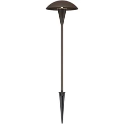 John Timberland Grant 18" High Bronze LED Mushroom Path Lights Set Of 2 -Garden Promotional Store GUEST 0878a7d0 0a2a 4ace 9ac6 27327505ca81