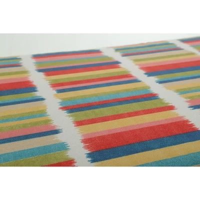 25" Outdoor/Indoor Floor Pillow Solar Stripe - Pillow Perfect 4 25" Outdoor/Indoor Floor Pillow Solar Stripe - Pillow Perfect - Image 2