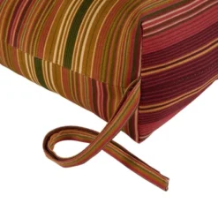 Kinnabari Stripe Outdoor High Back Chair Cushion - Kensington Garden -Garden Promotional Store GUEST 0971895f a637 43d5 a2e2 97326e5fe829