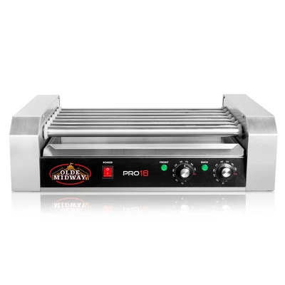 Olde Midway Electric Hot Dog Roller Grill Cooker, Commercial Grade Machine 4 Olde Midway Electric Hot Dog Roller Grill Cooker, Commercial Grade Machine - Image 2