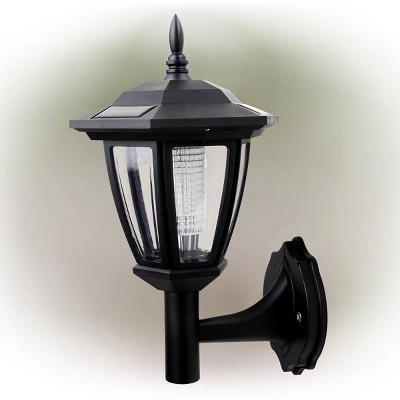 Solar Outdoor Lantern Black - Alpine Corporation 4 Solar Outdoor Lantern Black - Alpine Corporation - Image 3