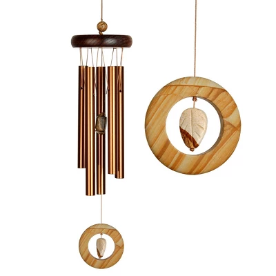 Woodstock Wind Chimes Signature Collection, Prairie Jasper Chime, 16'' Brown Wind Chime WPJBR 4 Woodstock Wind Chimes Signature Collection, Prairie Jasper Chime, 16'' Brown Wind Chime WPJBR - Image 2