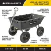 Gorilla Carts 1500 Pound Capacity Super Heavy Duty Poly Yard Garden Steel Dump Utility Wheelbarrow Wagon Cart With 2 In 1 Towing ATV Handle, Black -Garden Promotional Store GUEST 0d7243b1 707c 415d acd4 ba5c1120dcf4