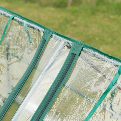 Gardenised Green Outdoor Waterproof Portable Plant Greenhouse With 2 Clear Zippered Windows 9 Gardenised Green Outdoor Waterproof Portable Plant Greenhouse With 2 Clear Zippered Windows - Image 7
