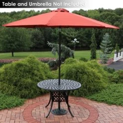 Sunnydaze Decor Sunnydaze Outdoor Heavy-Duty Cast Iron Decorative Rose Blossom Design Patio Yard Round Umbrella Base Stand - 16" 14 Sunnydaze Decor Sunnydaze Outdoor Heavy-Duty Cast Iron Decorative Rose Blossom Design Patio Yard Round Umbrella Base Stand - 16" -Garden Promotional Store GUEST 0e5c429d 4659 4e48 94ad 647b21296c4f