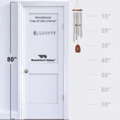 Woodstock Wind Chimes Signature Collection, Woodstock Tree Of Life Chime, 37'', Silver Wind Chimes For Outdoor, Patio, Home Or Garden Decor TOLB -Garden Promotional Store GUEST 0ed1e8ba 67bd 4419 b668 d10a909236ce