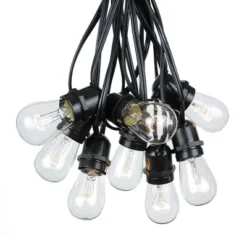 Novelty Lights Edison Outdoor String Lights With 25 In-Line Sockets Black Wire 37.5 Feet -Garden Promotional Store GUEST 0fb47106 839d 4f81 9c5a 0eee9de5ce0a