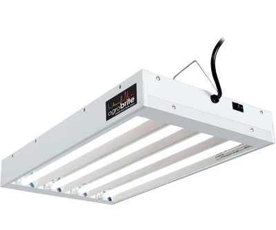 Hydrofarm FLT24 Agrobrite 4-Tube Daisy Chainable Hydroponic 2-Foot Grow Light Fixture 96W With 4-T5 Bulbs For Indoor Home Gardens 4 Hydrofarm FLT24 Agrobrite 4-Tube Daisy Chainable Hydroponic 2-Foot Grow Light Fixture 96W With 4-T5 Bulbs For Indoor Home Gardens - Image 2