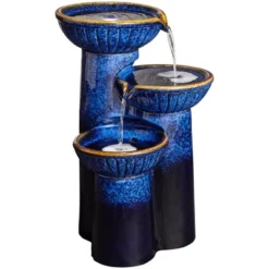 John Timberland Modern Outdoor Floor Water Fountain With Light LED 26 3/4" High Cascading Bowls For Yard Garden Patio Deck 16 John Timberland Modern Outdoor Floor Water Fountain With Light LED 26 3/4" High Cascading Bowls For Yard Garden Patio Deck -Garden Promotional Store GUEST 10cfa2de d620 44c6 a8bf fb001cef1108