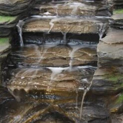 Sunnydaze Decor Sunnydaze 14"H Electric Polyresin Shale Falls Outdoor Water Fountain With LED Lights -Garden Promotional Store GUEST 116b5cd5 276a 4dda 94ef 495d2f218a95