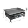 Razor Griddle GGT2160M 19 Inch Outdoor 1 Burner Portable LP Propane Gas Grill Griddle With Push Ignition For BBQ Cooking And Frying, Black -Garden Promotional Store GUEST 11a61e73 894f 47df 9812 63a4bd1ba09a