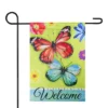 Northlight Welcome Butterflies Outdoor Floral Garden Flag 12.5" X 18" 2 Northlight Welcome Butterflies Outdoor Floral Garden Flag 12.5" X 18" -Garden Promotional Store GUEST 11f8170a efcf 4949 830f e936af109995