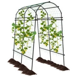 Costway 7.5FT Garden Arch Trellis Outdoor Plant Support Archway For Climbing Vine Flower -Garden Promotional Store GUEST 123cb4b4 00ff 4ae4 ba2a 75f4e39c10ac