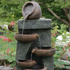 Sunnydaze Decor Sunnydaze 39"H Electric Polyresin And Fiberglass Cascading Earthenware Tiered Outdoor Water Fountain -Garden Promotional Store GUEST 1369a1f8 0692 4b75 9fe9 7697f9cce95e