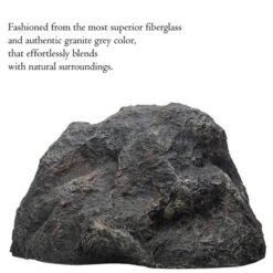 Gardenised Decorative Outdoor Weather-Resistant Artistic Artificial Faux Stone Rock, Garden Patio Granite Grey Fiberglass Stone -Garden Promotional Store GUEST 1427dd2f 5fb4 4b39 bb41 c05fbf668584