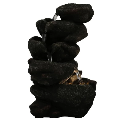 Sunnydaze Decor Sunnydaze Indoor Office Entryway Tabletop Serene Rocky Falls Water Fountain Feature With LED Light - 10" 4 Sunnydaze Decor Sunnydaze Indoor Office Entryway Tabletop Serene Rocky Falls Water Fountain Feature With LED Light - 10" - Image 2