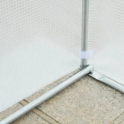 Outsunny 11.5' X 9.8' X 6.5' Outdoor Walk-In Tunnel Greenhouse Hot House With Roll-up Windows, Zippered Door, PE Cover, White -Garden Promotional Store GUEST 1501367b ddcb 41f9 bdda 23902f65beca