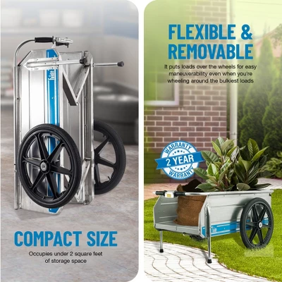 Tipke Manufacturing Company Foldit 2100 Do It All Portable Rust Corrosion Resisting Aluminum Folding Utility Cart, 330 Pound Capacity 4 Tipke Manufacturing Company Foldit 2100 Do It All Portable Rust Corrosion Resisting Aluminum Folding Utility Cart, 330 Pound Capacity - Image 2