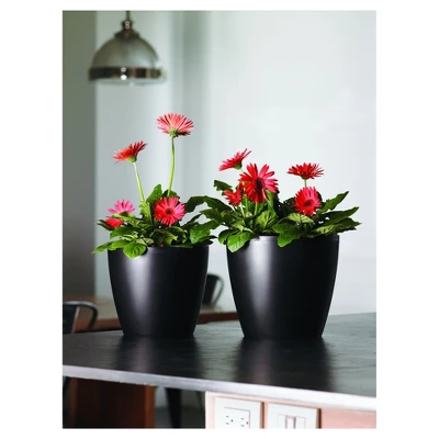 Crescent Garden 18" Wide Eva Plastic Planter Pots 3 Crescent Garden 18" Wide Eva Plastic Planter Pots