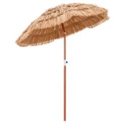 Costway Patio 6FT Tropical Thatched Tiki Beach Umbrella Portable Outdoor Market Tilt -Garden Promotional Store GUEST 15bd4f78 4f18 4afe 9a27 1f1e657b96d9