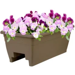 HC Companies SPX24DB0E2112-Inch Outdoor Durable Plastic Deck Planter Box For Flowers, Vegetables, And Succulents, Chocolate 7 HC Companies SPX24DB0E2112-Inch Outdoor Durable Plastic Deck Planter Box For Flowers, Vegetables, And Succulents, Chocolate -Garden Promotional Store GUEST 16f72cff 2a05 4bee a212 5693211b7aa6