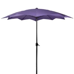 Northlight 8.85ft Outdoor Patio Lotus Umbrella With Hand Crank, Purple -Garden Promotional Store GUEST 170f8517 0e3e 4888 ac5d 81c21f0e8ab0