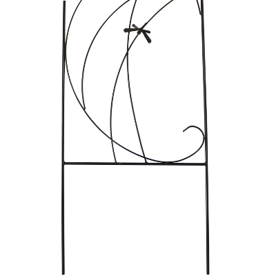 Sunnydaze Decorative Steel Metal Dragonfly Delight Design Garden Trellis - 55.75" H - Black - 2-Pack 6 Sunnydaze Decorative Steel Metal Dragonfly Delight Design Garden Trellis - 55.75" H - Black - 2-Pack - Image 4