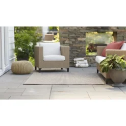 Basketweave Outdoor Rug Coffee - Smith & Hawken -Garden Promotional Store GUEST 179c4e7e 7b74 423e 825f e67ed788c699