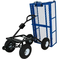 Sunnydaze Decor Sunnydaze Outdoor Lawn And Garden Heavy-Duty Durable Steel Mesh Utility Dump Wagon Cart With Removable Sides -Garden Promotional Store GUEST 17c0893e fca0 4ea5 85eb 37bd0fb4bcdf
