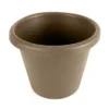 The HC Companies 16 Inch Indoor/Outdoor Classic Plastic Flower Pot Container Garden Planter With Molded Rim And Drainage Holes, Sandstone