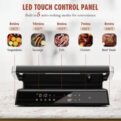 Costway Electric Panini Press Grill 1200W Sandwich Maker With Independent Temperature Control & Removable Drip Tray 12 Costway Electric Panini Press Grill 1200W Sandwich Maker With Independent Temperature Control & Removable Drip Tray -Garden Promotional Store GUEST 19618fd5 032a 4174 a65f e763197c7376