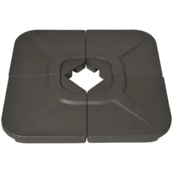 Outsunny 4-Piece 175lb Cantilever Patio Umbrella Base Weights For Offset Hanging Umbrella, HDPE Umbrella Weights For Cross Base Stand, Brown -Garden Promotional Store GUEST 1a4e48b7 bb44 480c 8ecd d17a11eb5554