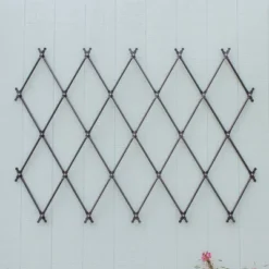 Achla Designs 43" Traditional Wall Mounted Lattice Iron Garden Trellis Graphite Powder Coat Finish 11 Achla Designs 43" Traditional Wall Mounted Lattice Iron Garden Trellis Graphite Powder Coat Finish -Garden Promotional Store GUEST 1a5f9b80 0b56 4c4d acb4 555bba1521c4