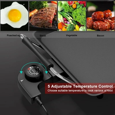 Electric Teppanyaki Table Top Grill Griddle BBQ Barbecue Nonstick Camping 7 Electric Teppanyaki Table Top Grill Griddle BBQ Barbecue Nonstick Camping - Image 5