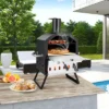 Costway 2-Layer Pizza Oven Wood Fired Pizza Grill Outside Pizza Maker With Waterproof Cover -Garden Promotional Store GUEST 1c8589b4 9eee 4fdd b58b 6cd6c46356cb