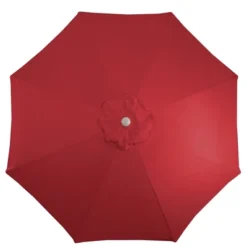 Northlight 9ft Outdoor Patio Market Umbrella With Hand Crank And Tilt, Red -Garden Promotional Store GUEST 1ccfc0e5 9bb2 478f 9ff6 eb9efb2ece86