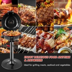 Costway Portable 1600W Electric BBQ Grill With Temperature Control & Grease Collector Red/Black -Garden Promotional Store GUEST 1e34217a 44c1 4a3b b88a 853b236d4d07