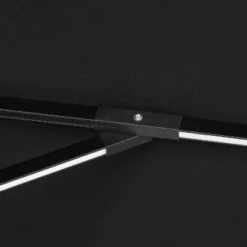 11' X 11' Calypso II Market Patio Umbrella With Solar LED Strip Lights Black - Island Umbrella -Garden Promotional Store GUEST 1e6d507c 240f 4ebf 917f 0dc84e1d37f2