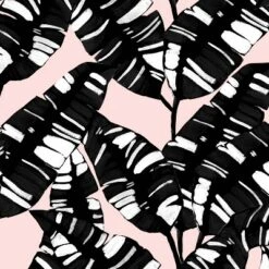 Palm Springs Outdoor Throw Pillow Blush/Black - Skyline Furniture -Garden Promotional Store GUEST 1e7a9bf4 d561 4945 bfd5 41ad639972b5