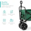 Best Choice Products 36in Folding Multipurpose Indoor Outdoor Utility Cart W/ Swivel Wheels, Adjustable Handle - Green 1 Best Choice Products 36in Folding Multipurpose Indoor Outdoor Utility Cart W/ Swivel Wheels, Adjustable Handle - Green -Garden Promotional Store GUEST 1e978f56 9f7f 4f5c b6b6 cf1508ed6e76