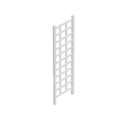75" Elmwood Vinyl Trellis - White - Dura-Trel 3 75" Elmwood Vinyl Trellis - White - Dura-Trel
